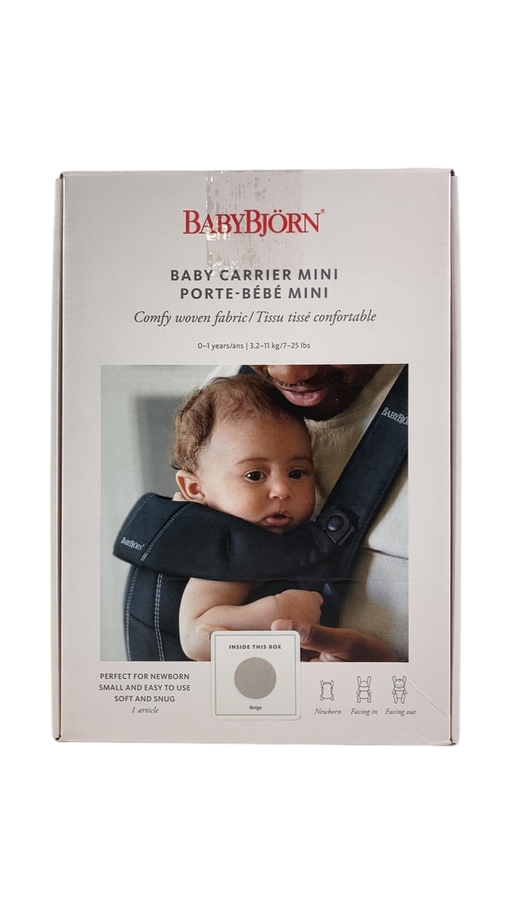 Shop BabyBjorn Baby Carrier Mini, Beige Woven at Goodbuygears