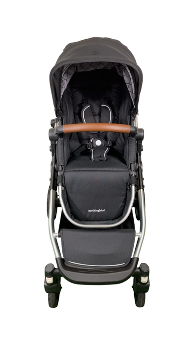 Shop Mockingbird Single to Double 2.0 Stroller, 2024, Black, Silver With Penny Leather, Windowpane at Goodbuygears