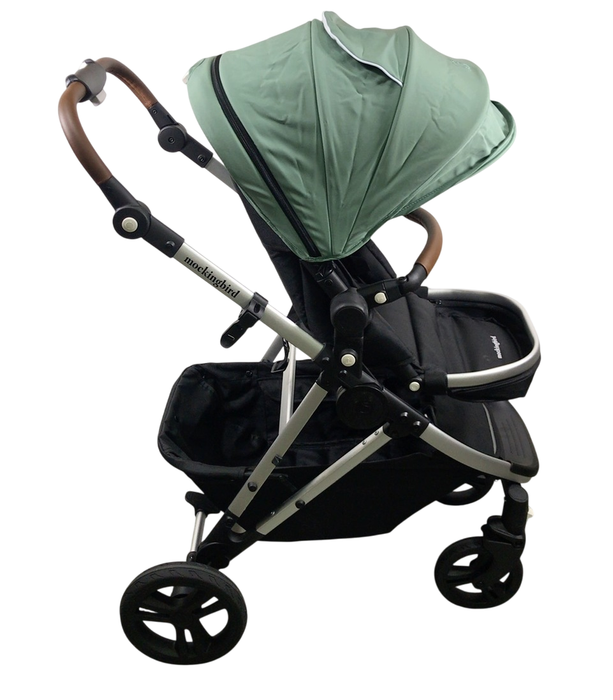Shop Mockingbird Single to Double 2.0 Stroller, 2024, Sage, Silver With Penny Leather, Watercolor Drops at Goodbuygears