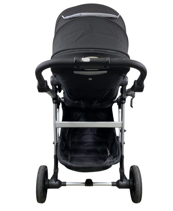 Shop Mockingbird Single to Double 2.0 Stroller, 2024, Black, Silver With Black Leather, Watercolor Drops at Goodbuygears