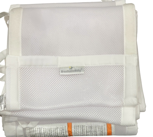 Shop Breathable Baby Mesh Crib Liner, White, Full Size/4 Sides at Goodbuygears