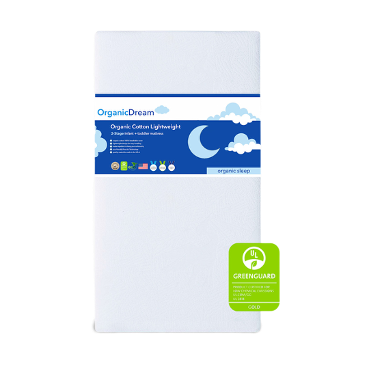 Shop Organic Dream Organic Cotton 2-Stage Lightweight Ultra Crib Mattress, White at Goodbuygears