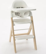 Shop Mockingbird High Chair, 2.0, Natural Beech, White at Goodbuygears