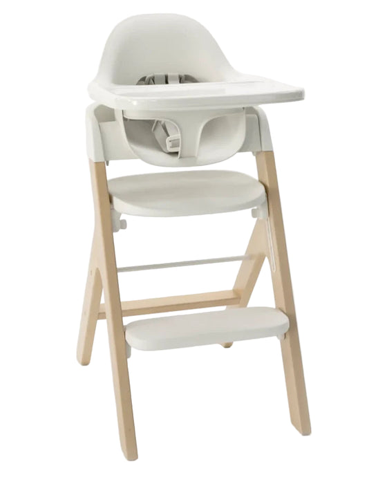 Shop Mockingbird High Chair, 2.0, Natural Beech, White at Goodbuygears