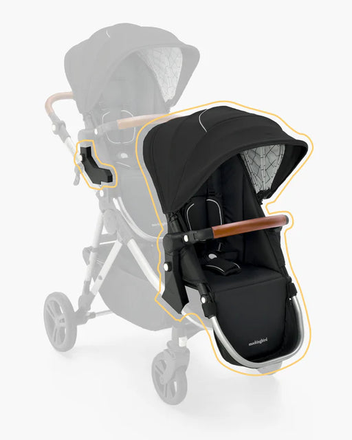 Shop Mockingbird 2nd Seat Kit 2.0, Black, Silver With Penny Leather, Windowpane at Goodbuygears
