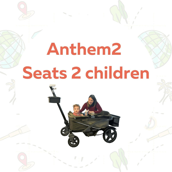 Shop Gladly Family The Adventure Bundle: Anthem Deluxe All-Terrain Stroller Wagon at Goodbuygears