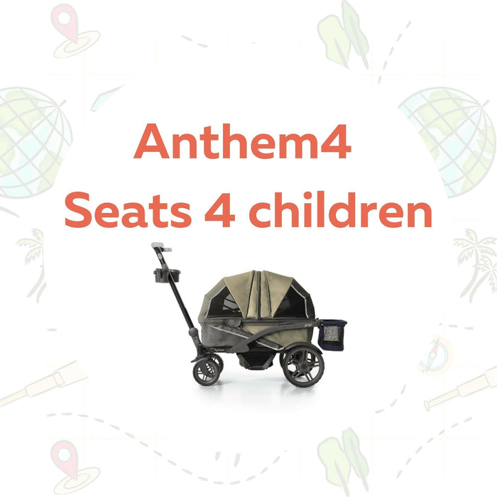 Shop Gladly Family The Adventure Bundle: Anthem Deluxe All-Terrain Stroller Wagon at Goodbuygears