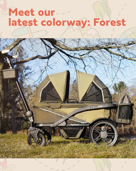 Shop Gladly Family The Adventure Bundle: Anthem Deluxe All-Terrain Stroller Wagon at Goodbuygears