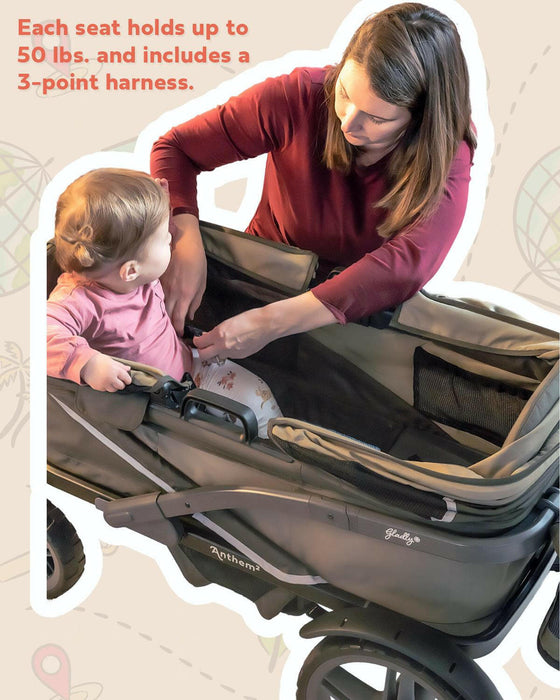 Shop Gladly Family The Adventure Bundle: Anthem Deluxe All-Terrain Stroller Wagon at Goodbuygears