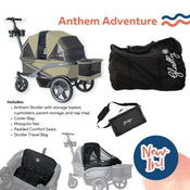 Shop Gladly Family The Adventure Bundle: Anthem Deluxe All-Terrain Stroller Wagon at Goodbuygears