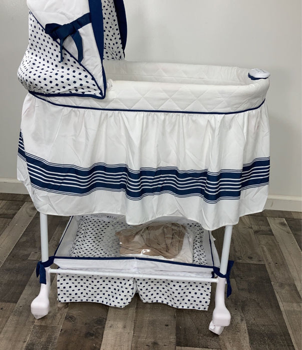 Shop Delta Children Smooth Glide Bedside Bassinet, With Fitted Sheet at Goodbuygears