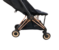 Shop Cybex Coya Stroller, 2023, Rose Gold, Sepia Black at Goodbuygears