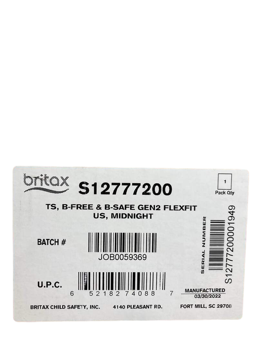 Shop Britax B-Free & B-Safe Gen2 FlexFit Travel System, Midnight, 2022 at Goodbuygears