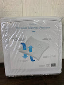 secondhand Linenspa Premium Smooth Mattress Protector, Twin 39"x 75"x 6"–14"