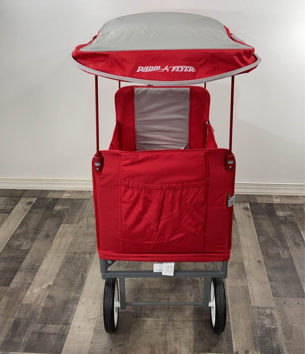 Radio Flyer 3-in-1 EZ Fold Wagon With Canopy, Red