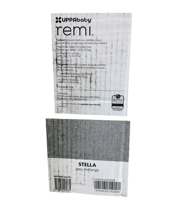 Shop UPPAbaby REMI Playard, Stella (Grey Brushed Melange) at Goodbuygears
