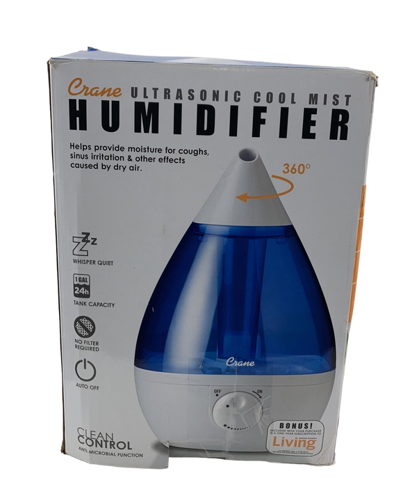 Shop Crane Ultrasonic Cool Mist Humidifier, Blue at Goodbuygears