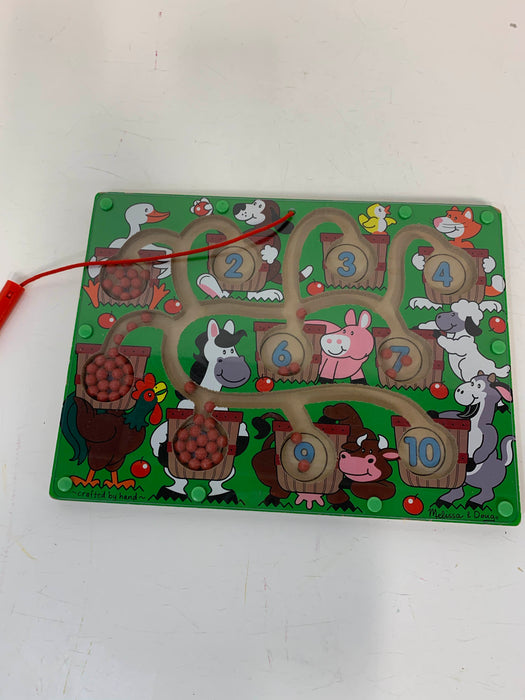 secondhand Melissa & Doug Magnetic Number Maze