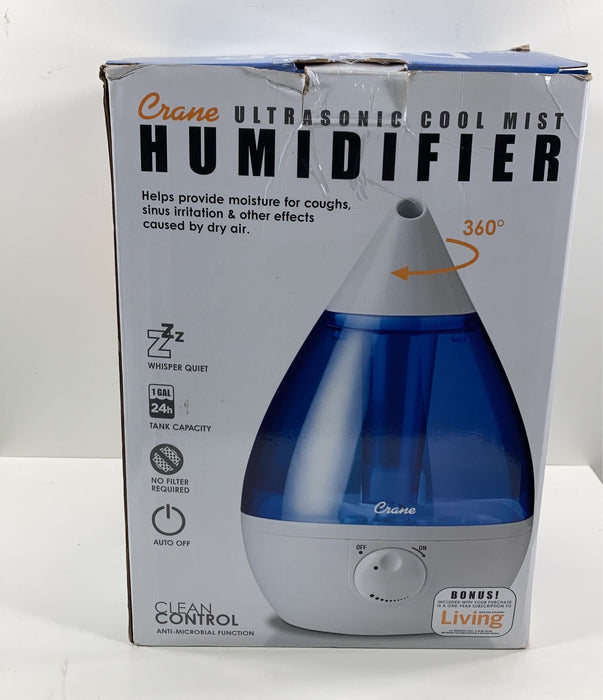 Shop Crane Ultrasonic Cool Mist Humidifier, Blue at Goodbuygears