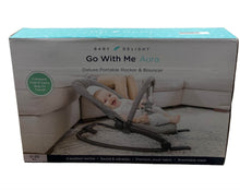 Shop Baby Delight Go with Me Aura Deluxe Portable Rocker & Bouncer, Quilted Charcoal Tweed at Goodbuygears