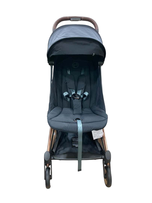 Shop Cybex Coya Stroller, 2023, Sepia Black, Rose Gold at Goodbuygears