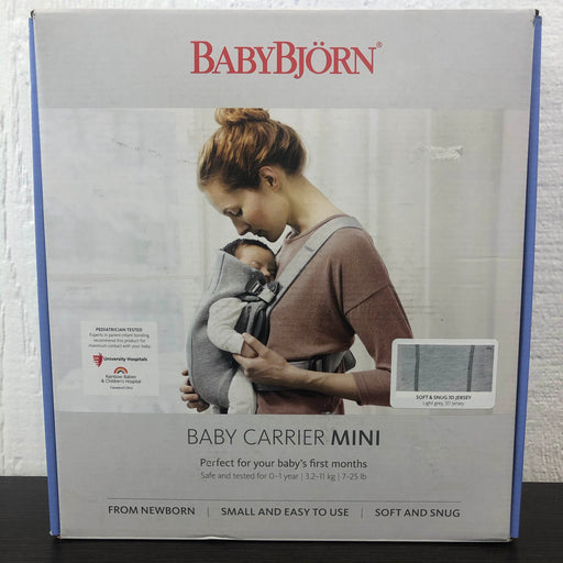 Shop BabyBjorn Baby Carrier Mini, Light Grey 3D Jersey at Goodbuygears