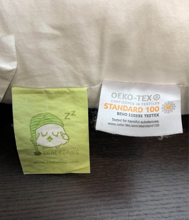 used KeaBabies Toddler Pillow with Pillowcase