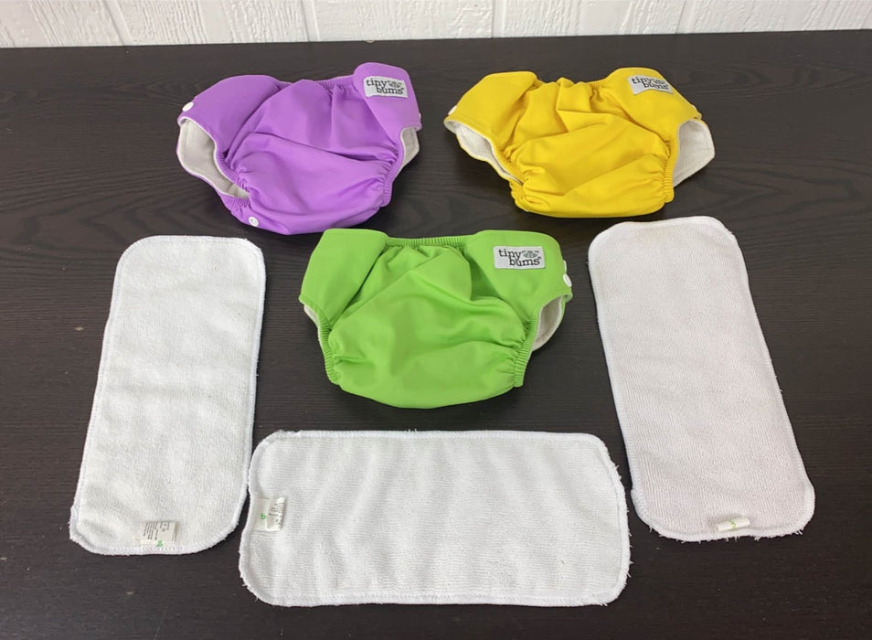 secondhand BUNDLE Tiny Bums Cloth Diapers & Inserts
