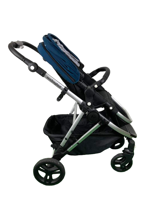 Shop Mockingbird Single 2.0 Stroller, 2023, Silver with Black Leather, Windowpane, Sea at Goodbuygears