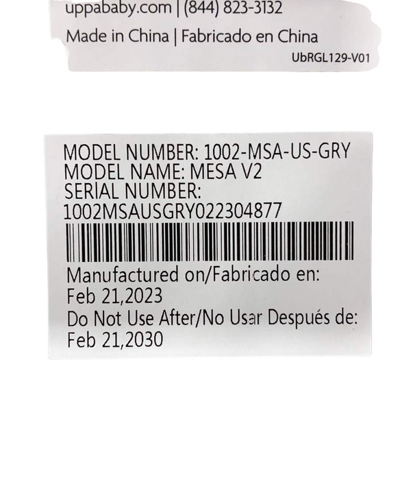 Shop UPPAbaby MESA V2 Infant Car Seat, 2023, Greyson (Charcoal Melange) at Goodbuygears