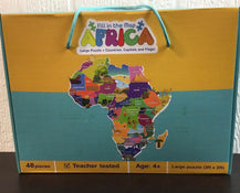 used TVP Game Fill In The Map Africa Puzzle
