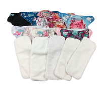 used Alva Baby One Size Adjustable Cloth Diapers