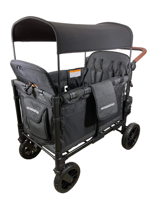 Shop Wonderfold W4 Luxe Quad Stroller Wagon, Volcanic Black, 2023 at Goodbuygears