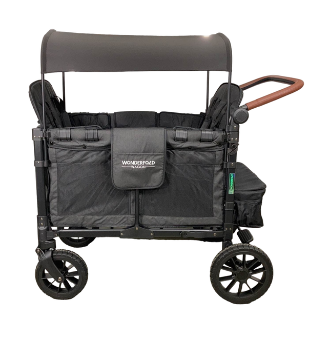 Shop Wonderfold W4 Luxe Quad Stroller Wagon, Volcanic Black, 2023 at Goodbuygears