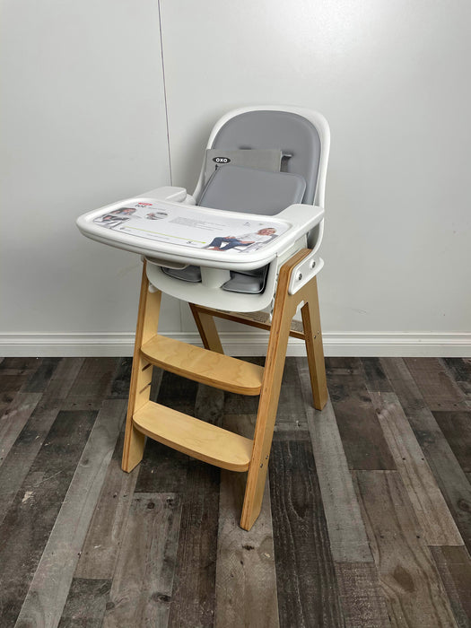 used OXO Tot Sprout High Chair, Gray/Birch