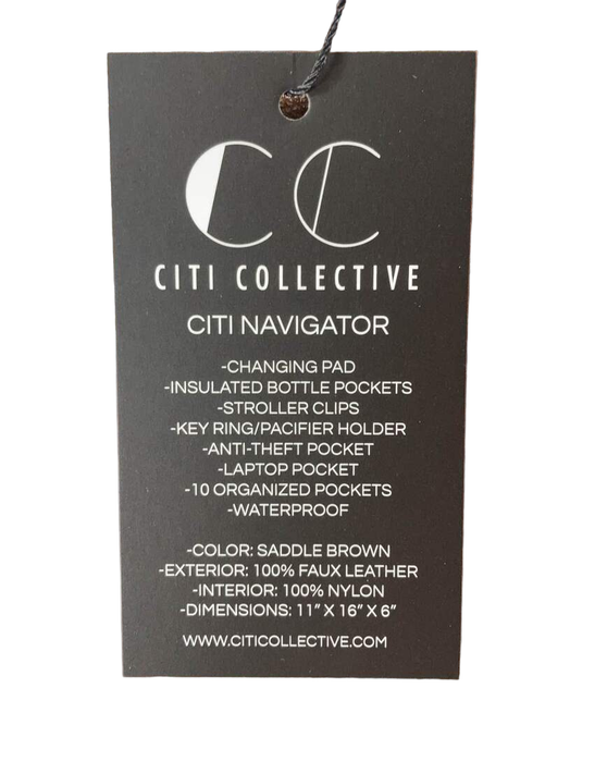 Shop Citi Collective Navigator Diaper Bag Backpack, Saddle Brown at Goodbuygears
