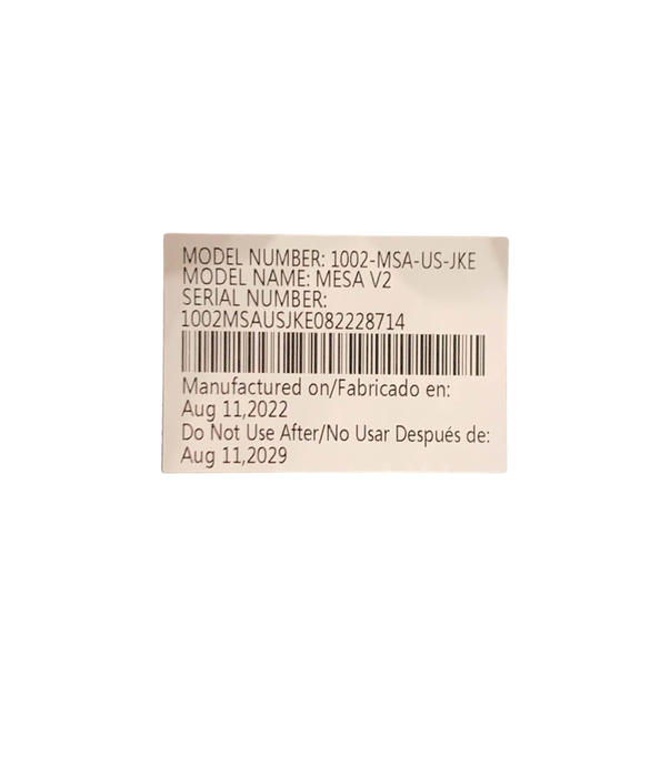 Shop UPPAbaby MESA V2 Infant Car Seat, 2022, Jake (Black) at Goodbuygears