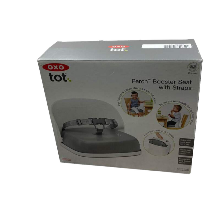 secondhand OXO Tot Perch Booster Seat with Straps, Gray