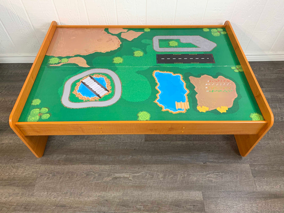 used KidKraft Adventure Town Railway Train Set and Table
