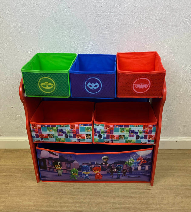 used Delta Children PJ Masks 6-Bin Toy Organizer