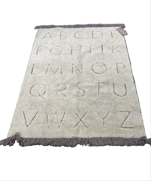 used Lorena Canals 4’ x 5’ ABC Washable Rug