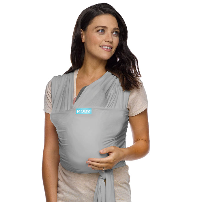 Shop Moby Classic Wrap Baby Carrier, Stone Grey at Goodbuygears