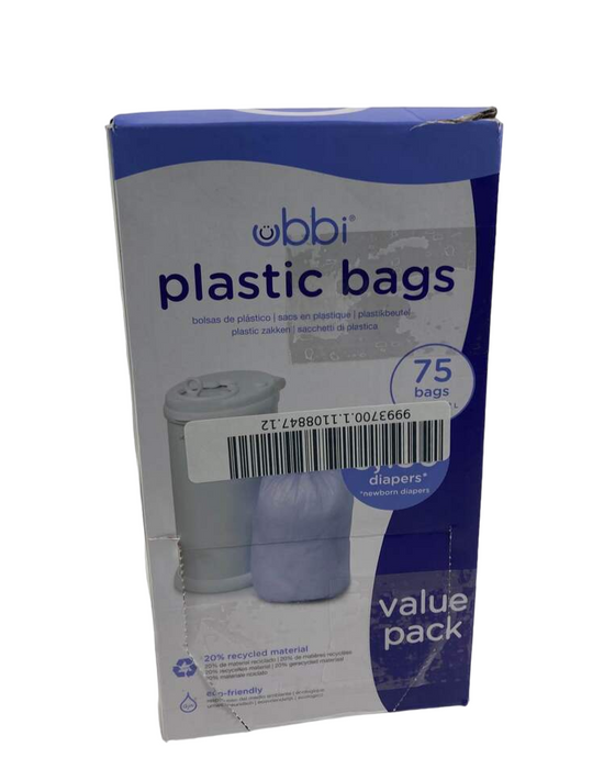 Shop Ubbi Plastic Diaper Pail Bags, 75 Count at Goodbuygears