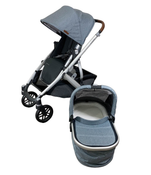 Shop UPPAbaby VISTA V2 Stroller, 2021, Gregory (Blue Melange) at Goodbuygears