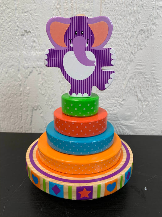 used Melissa & Doug First Play Elephant Rocking Stacker