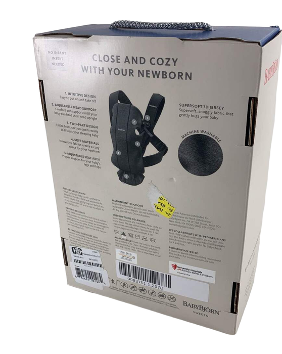 Shop BabyBjorn Baby Carrier Mini, Light Gray 3D Jersey at Goodbuygears