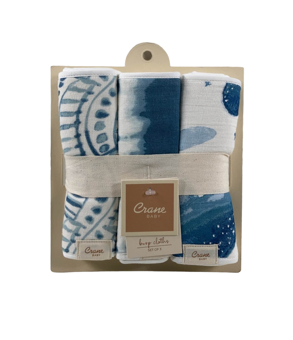 Shop Crane Baby Cotton Muslin Burp Cloth Set, Caspian at Goodbuygears