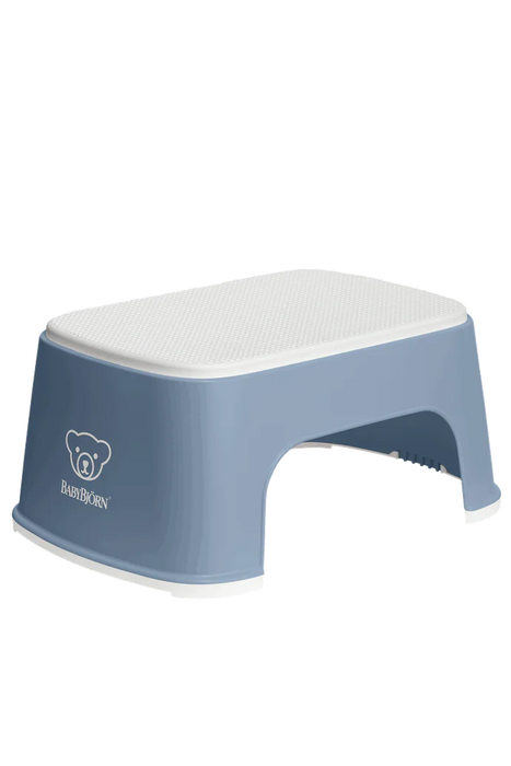 used BabyBjorn Step Stool, Deep Blue/ White