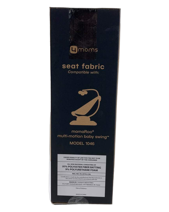 Shop 4moms MamaRoo Seat Fabric, 1046, Black Classic at Goodbuygears