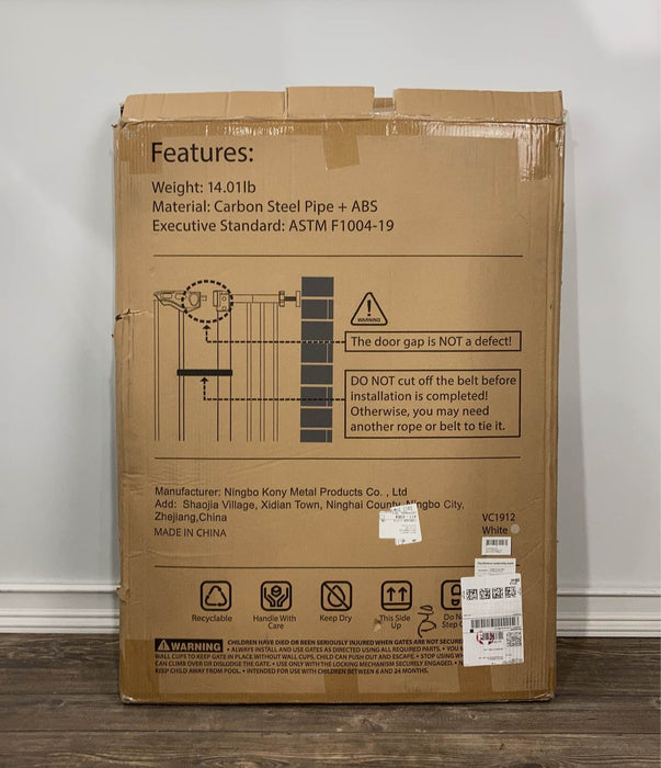 Shop Innotruth Baby Safety Gate, White, 36" Tall at Goodbuygears